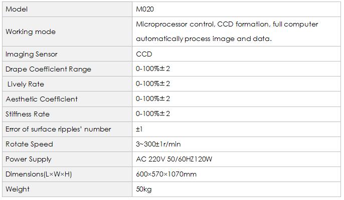 M020 Automatic Fabric Drape Tester