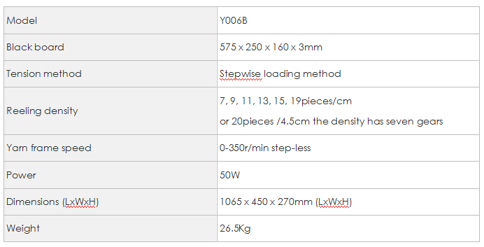 Y006B Sample Yarn Winder