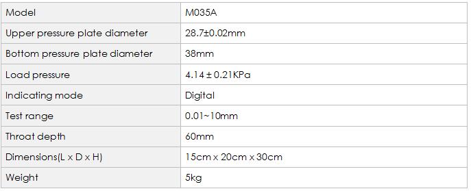 Digital Thickness Tester M035A 