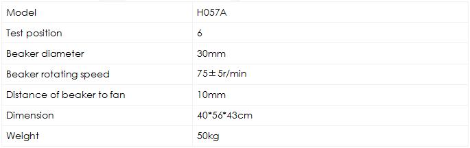 Room Temperature Water Vapor Permeability Tester H057A 