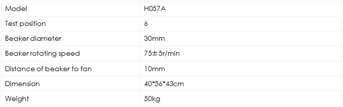 Water Vapour Permeability H057A