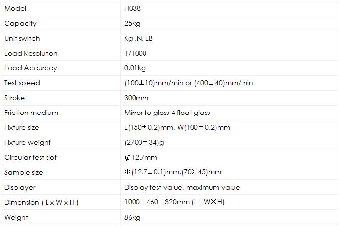 Static Slip Resistance Tester H038