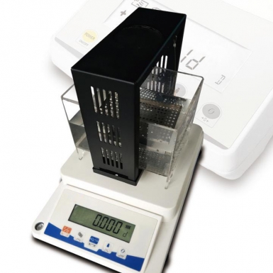 Density determination with balances