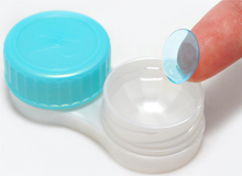 Contact lens oxygen permeability test method